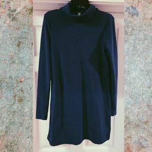 Bobi Los Angeles Blue Turtleneck Dress